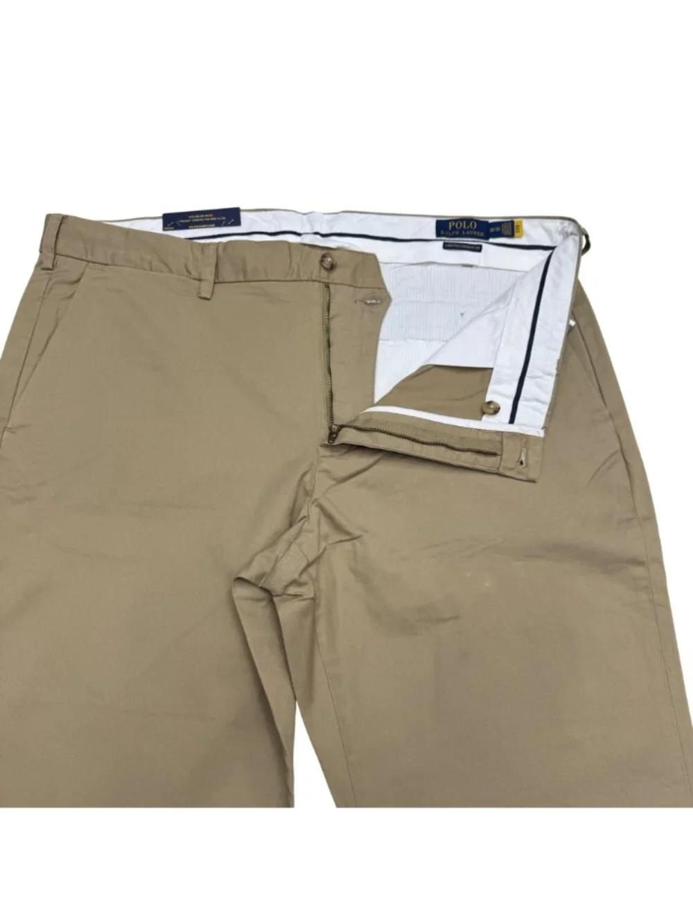 NWT $115 Polo Ralph Lauren Men's Stretch Straight Fit Pants In Khaki, Size 38/30 - Picture 4 of 11